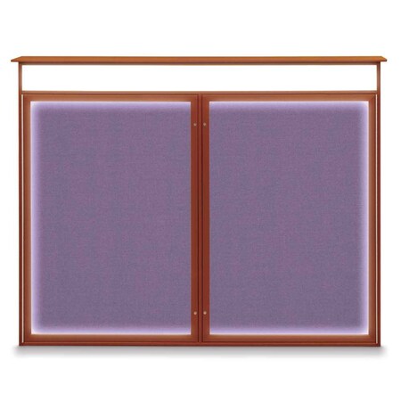 United Visual Products Single Door Enclosed Indoor Letterboard UV1124SD3036-GOLD-GREY
